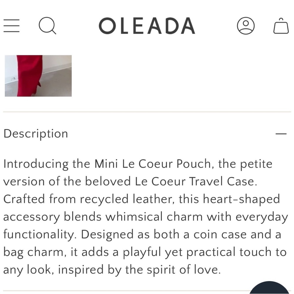 Honey Mini Leather Wallet - Picture 4 of 6